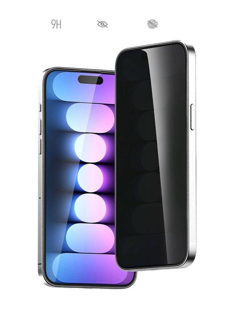 واقي شاشة للخصوصية لـ آيفون 12 برو ماكس (iPhone 12 Pro Max)، واقي من الزجاج المقسى بدرجة صلابة 9، مضاد للخدش و مضاد للتجسس (لقافة) و بوضوح عالي HD جودة عالية وحماية من الدرجة العسكرية - Image 4